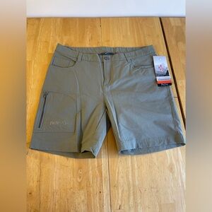 Pulse cargo hiking short womens sz medium gray nylon blend quick dry health care